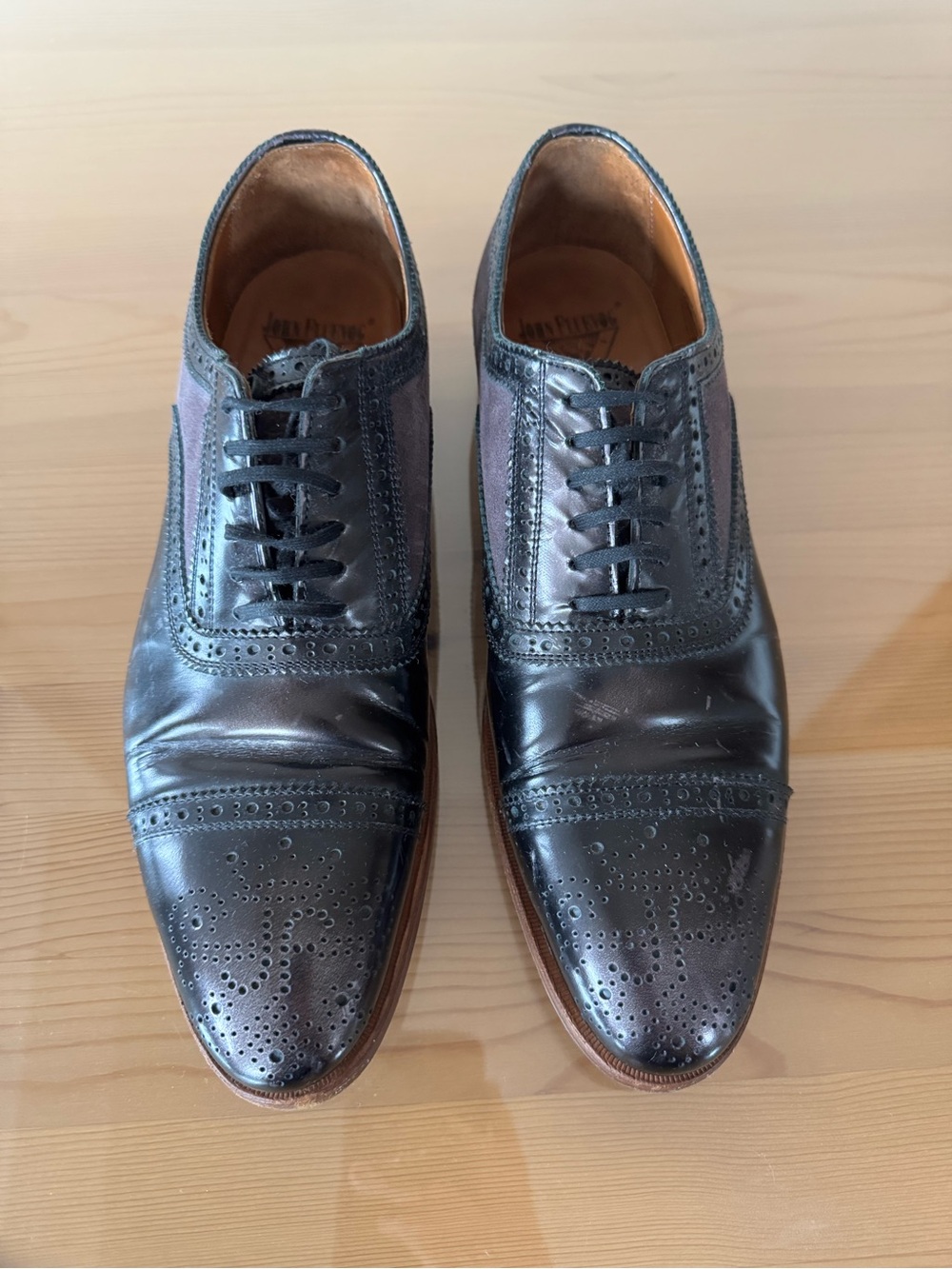 John Fluevog The Gateways, Brandenburg, Men’s 10.5, inky metallic purple-black